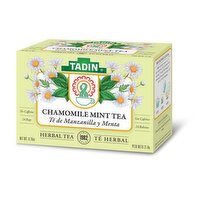 Tadin Chamomile Mint Tea, Caffeine Free, Herbal Tea